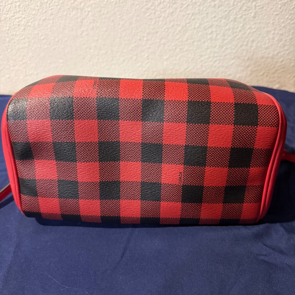 Coach Mini Bennet Satchel and Wallet Set Buffalo Checkered Leather EUC - Picture 3 of 14